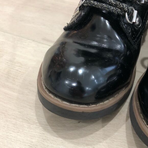 Black patent leather ankle boots - Picture 3 of 15